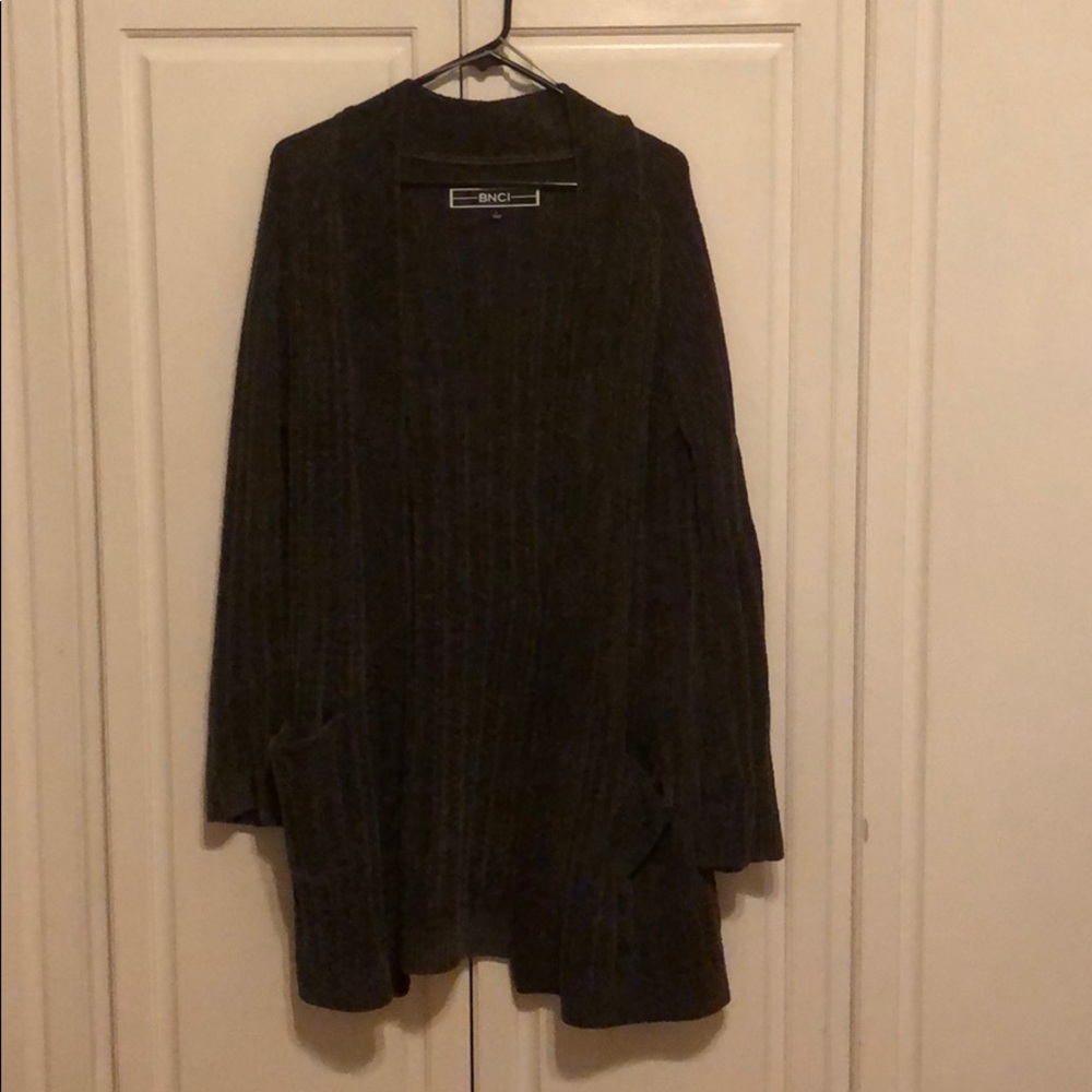 BNCI Charcoal Gray Chenille Sweater